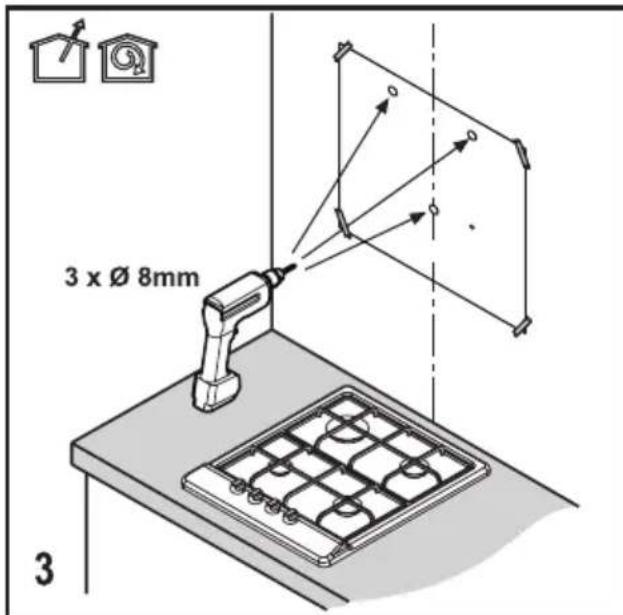 BEKO HCA92844WH - Preparation for the Assembly of the Hood onto the Wall - 3