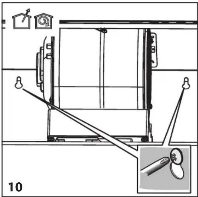 BEKO HCA92844WH - Montage de la hotte au mur - 4