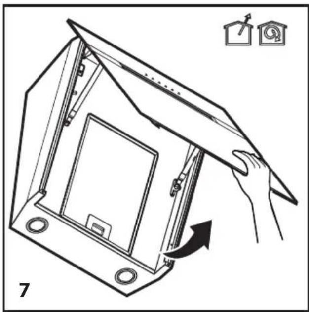 BEKO HCA92844WH - Dunstabzugshaube an der Wand montieren - 1