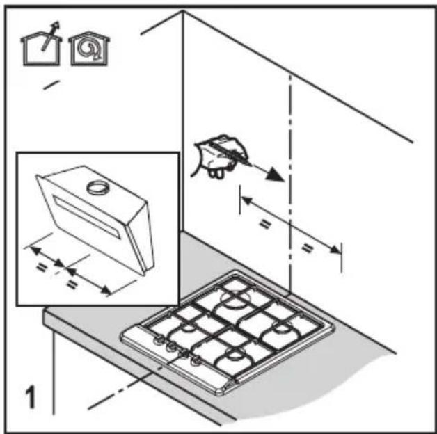 BEKO HCA62844WH - Preparation for the Assembly of the Hood onto the Wall - 1