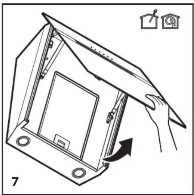 BEKO HCA62844WH - Montáž digestore na stenu - 1