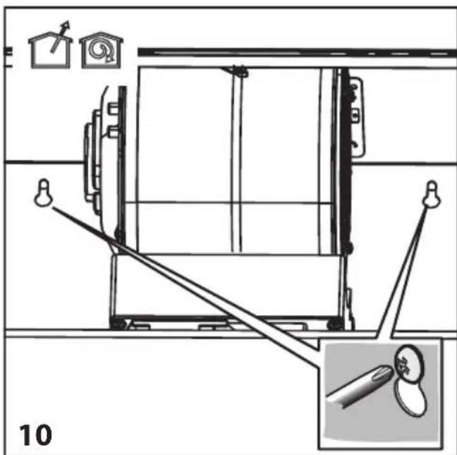 BEKO HCA62844WH - Montagem do exaustor na parede - 4