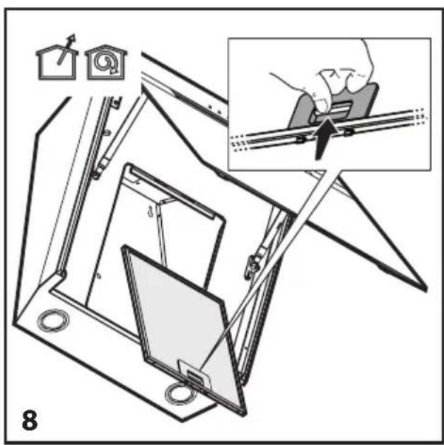 BEKO HCA62844GH - Montazu okapu na scianie - 2