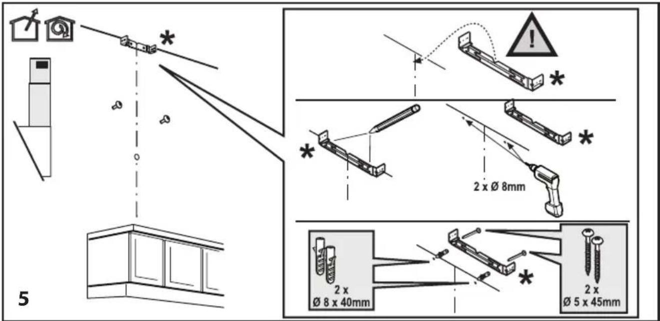 BEKO HCA62844GH - --3.2.3. Tvaika nosuceja gaisa izpludes caurules montaža - 1