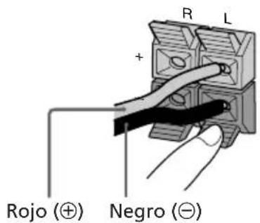 SONY LBTXB80AV - Conexión de los altavoces frontales - 1