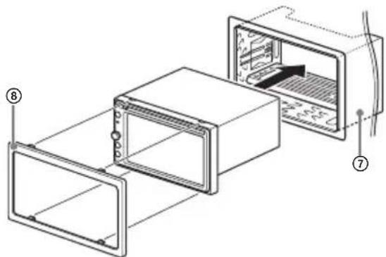 SONY XAVAX205DB - Het apparaat in het dashboard monteren - 2