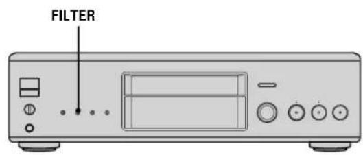 SONY SCD555ES - Listening to a CD Using a Filter (Digital Filter Function) - 1