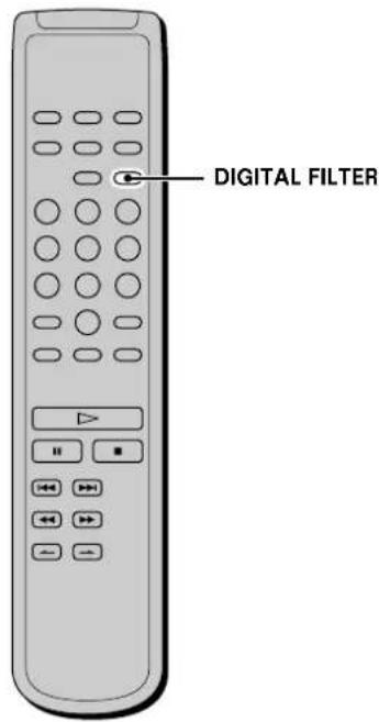 SONY SCD555ES - Listening to a CD Using a Filter (Digital Filter Function) - 2