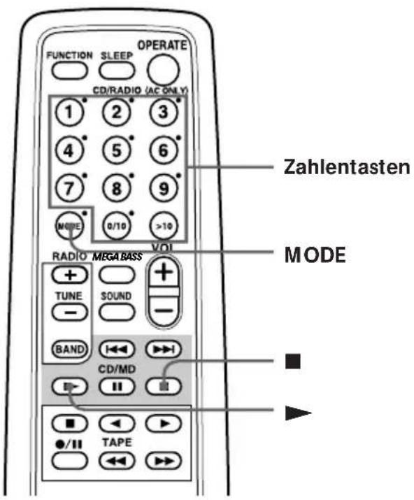 SONY ZSD7 - Wiederholte Wiedergabe von Titeln - 1