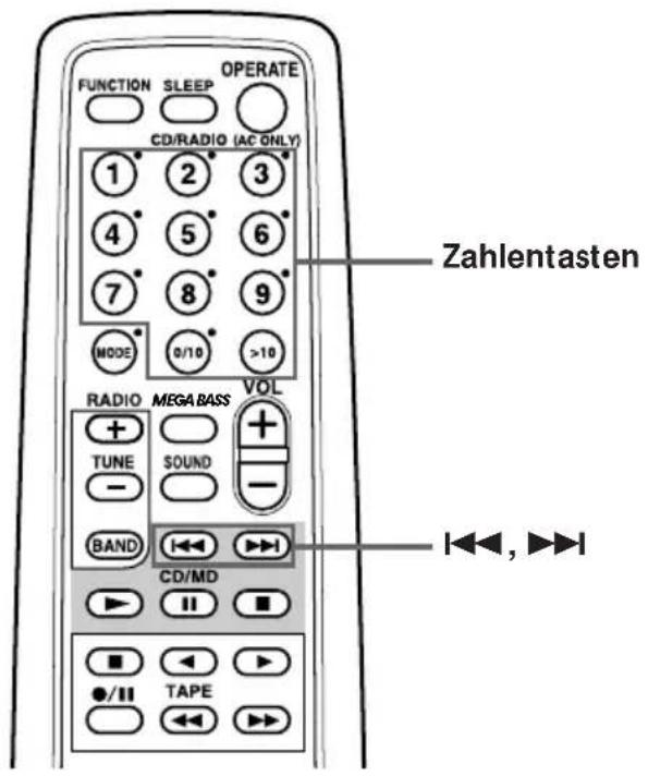 SONY ZSD7 - Ansteuern eines bestimmten Titels - 1