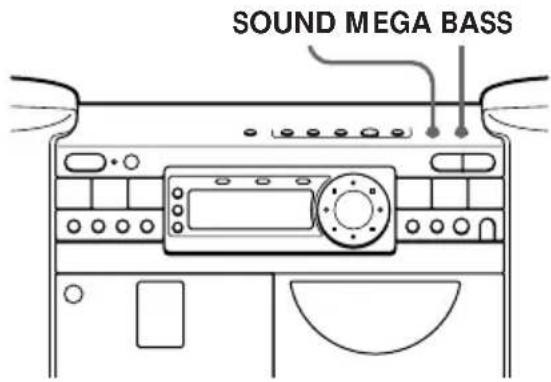 SONY ZSD7 - Auswahlen der Klangbetonung - 1