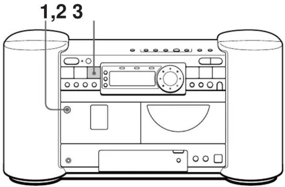 SONY ZSD7 - Wiedergeben einer Kassette - 1