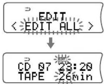 SONY ZSD7 - Aufnahme der Titel auf einer CD mit Angabe der Bandlänge (Fortsetzung) - 1