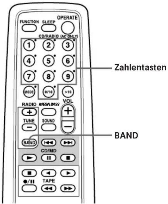 SONY ZSD7 - Wiedergegen gespeicherter Radiosender - 1