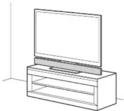SONY HTCT550W - De luidspreker en het TVtoestel apart installereren - 2