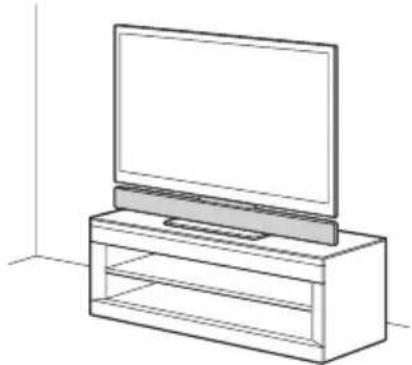 SONY HTCT550W - Montieren des Laufsprechers am Fernsehgerät - 1