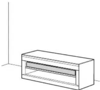 SONY HTCT550W - Instalación del altavoz y del televisor porSeparated - 1
