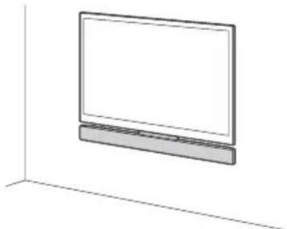 SONY HTCT550W - Instalación del altavoz en el televisor - 2