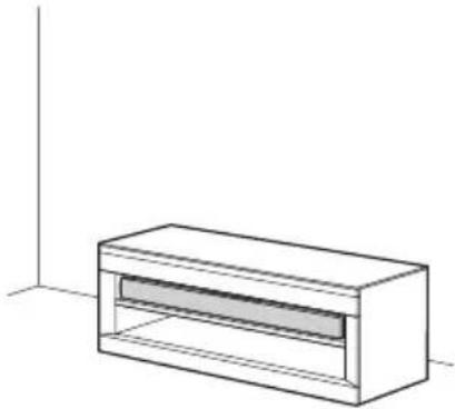 SONY HTCT550W - Separates Aufstellen des Laufsprechers und des Fernsehers - 1