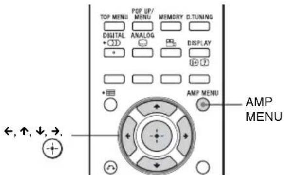 SONY HTCT550W - Het AMP-menu gebruiken - 3