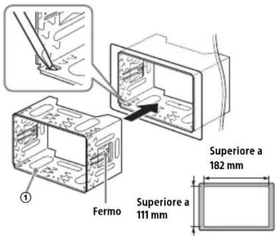 SONY WX800UI - Montaggio dell'apparecchio con la staffa in dotazione - 1