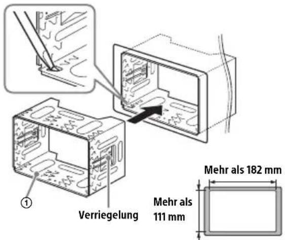 SONY WX800UI - Montieren des Gerats mit der mitgelieferten Halterung - 1