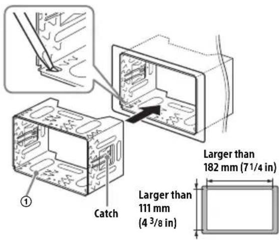 SONY WX800UI - Mounting the unit with the supplied bracket - 1