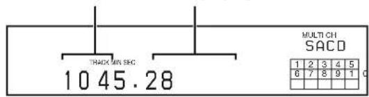 SONY SCDXA3000ES - Displaying information while the player is stopped - 1