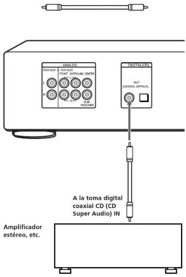 SONY SCDXA3000ES - Conexión mediante el conductor DIGITAL (CD) OUT COAXIAL - 1