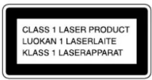 SONY SCDXA3000ES - WARNING - 1