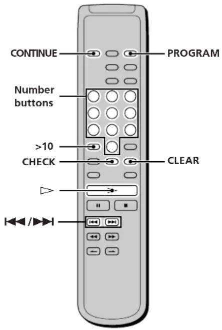 SONY SCDXA3000ES - Creating Your Own Programme (Programme Play) - 1