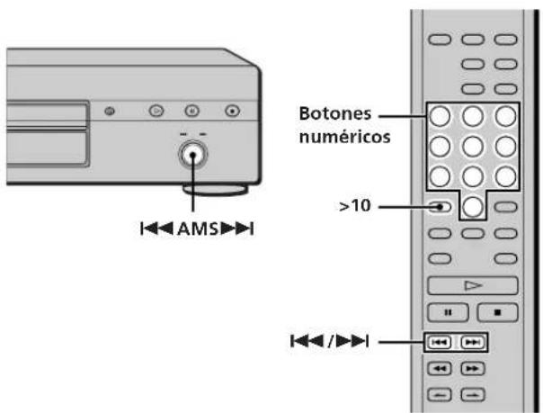SONY SCDXA3000ES - Localización de una pistapecifieda - 1