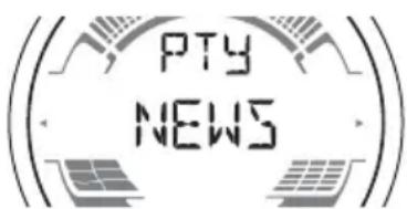 SONY CDXHS70MW - Druk op (PTY) tijdens FM-ontvangst. - 1
