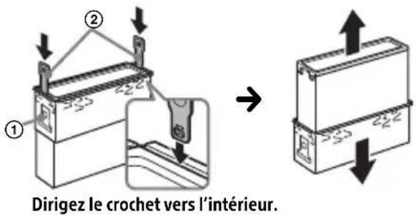 SONY CDXG1302U - Retrait du tour de protection et du support - 2
