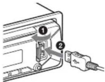 SONY CDXG1302U - Collegamento di un dispositivo USB - 1