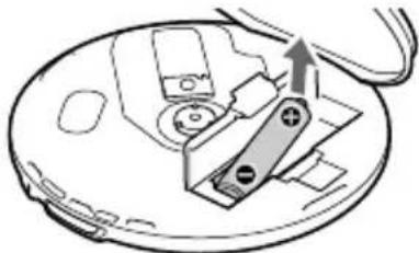SONY DNE319 - Para remover a pilha seca - 1