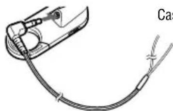 SONY DNE319 - Raccordez correctement la fiche du casque/des écouteurs à la télécommande. - 2