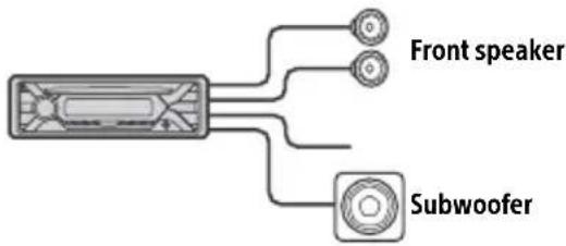 Front speaker Subwoofer