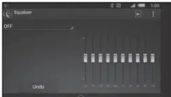 Equalizer OFF Undo