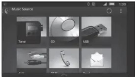 SONY MEXN4200BT - Per visualizzare l'elenco di sorgenti - 1