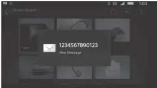 Music Source 1234567890123 New Message