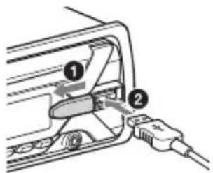 SONY MEXN4200BT - Een USB-apparaat aansluiten - 1