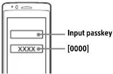 Input passkey [0000] XXXX