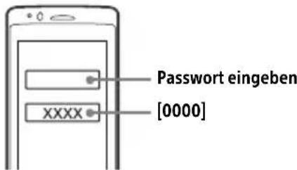 Password eingeben [0000] XXXX