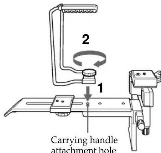 SONY VCLFS2K - Using the carrying handle - 2