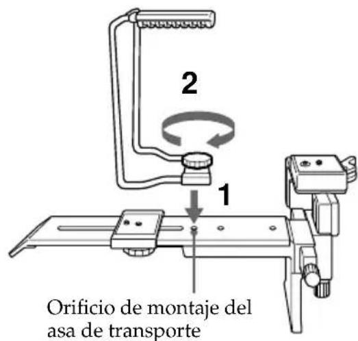 SONY VCLFS2K - Uso del asa de transporte - 2