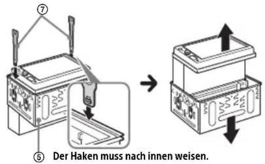 SONY XAVAX1005DB - Abnehmen der Halterung - 1