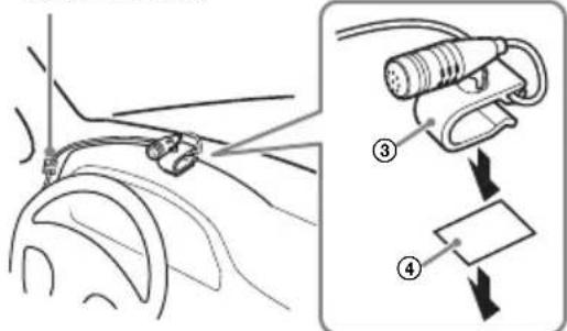 SONY XAVAX1005DB - Installing the microphone - 2