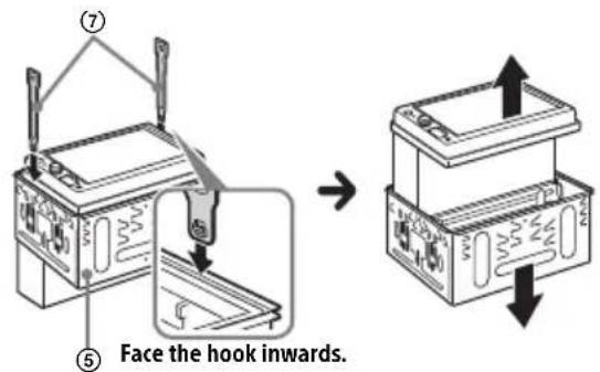 SONY XAVAX1005DB - Removing the bracket - 1