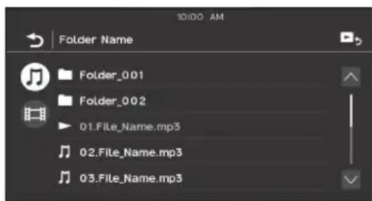 SONY XAVAX1005DB - Ricerca di un file alla schermata dell'elenco - 1